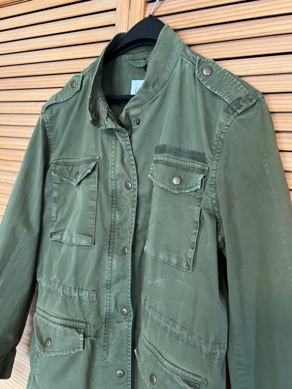 Gap Utility Jacket Distressed Womens size L - Picture 3 of 16